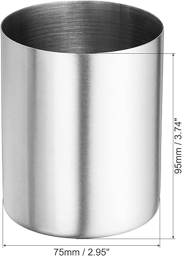 Miniatura 2 de PATIKIL Portalápices, paquete de 3 soportes para bolígrafos para escritorio, de acero inoxidable, organizador de tazas, soporte para brochas de