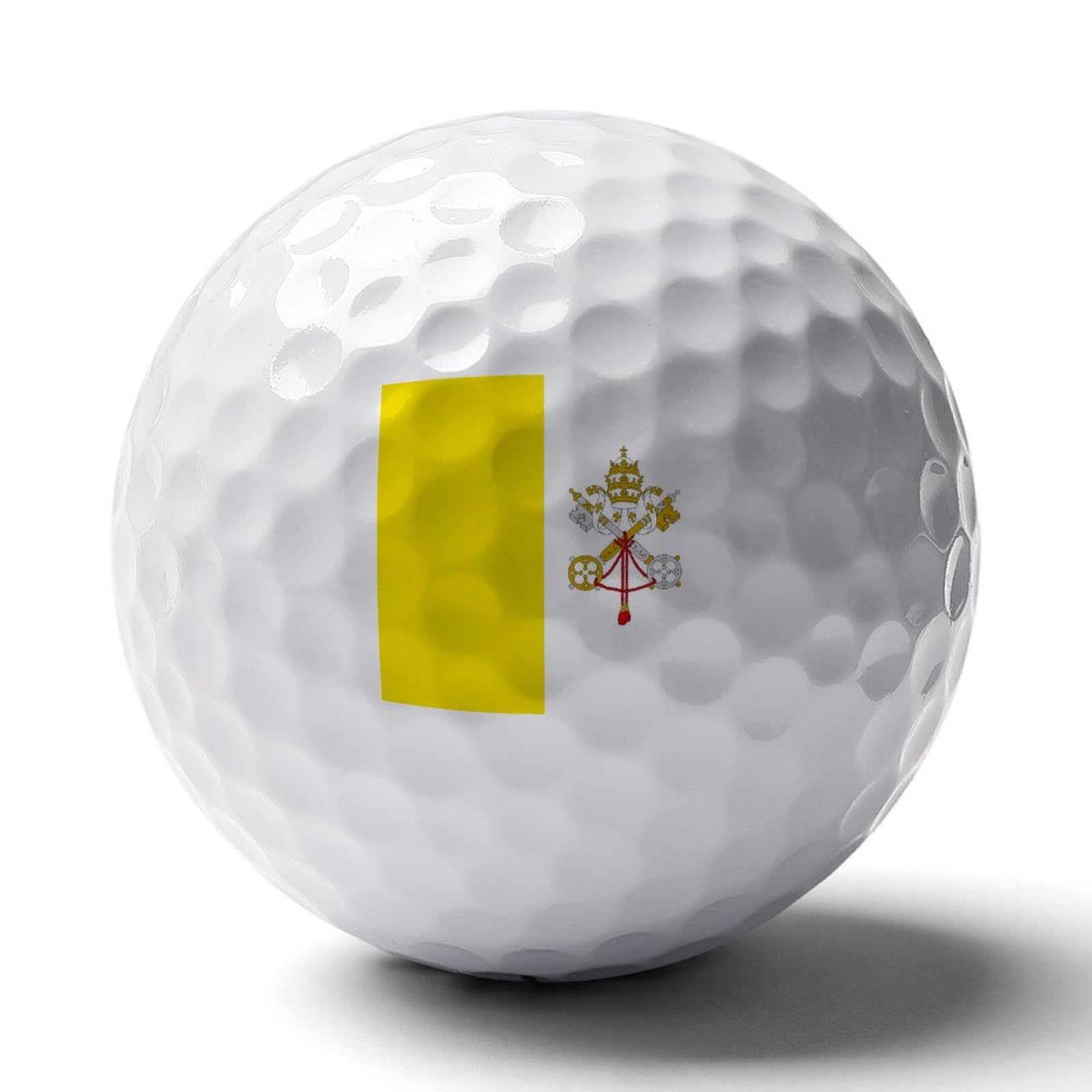 Vatican Flag Personality Golf Ball Ultimate Performance Golf Balls for Distance and Control