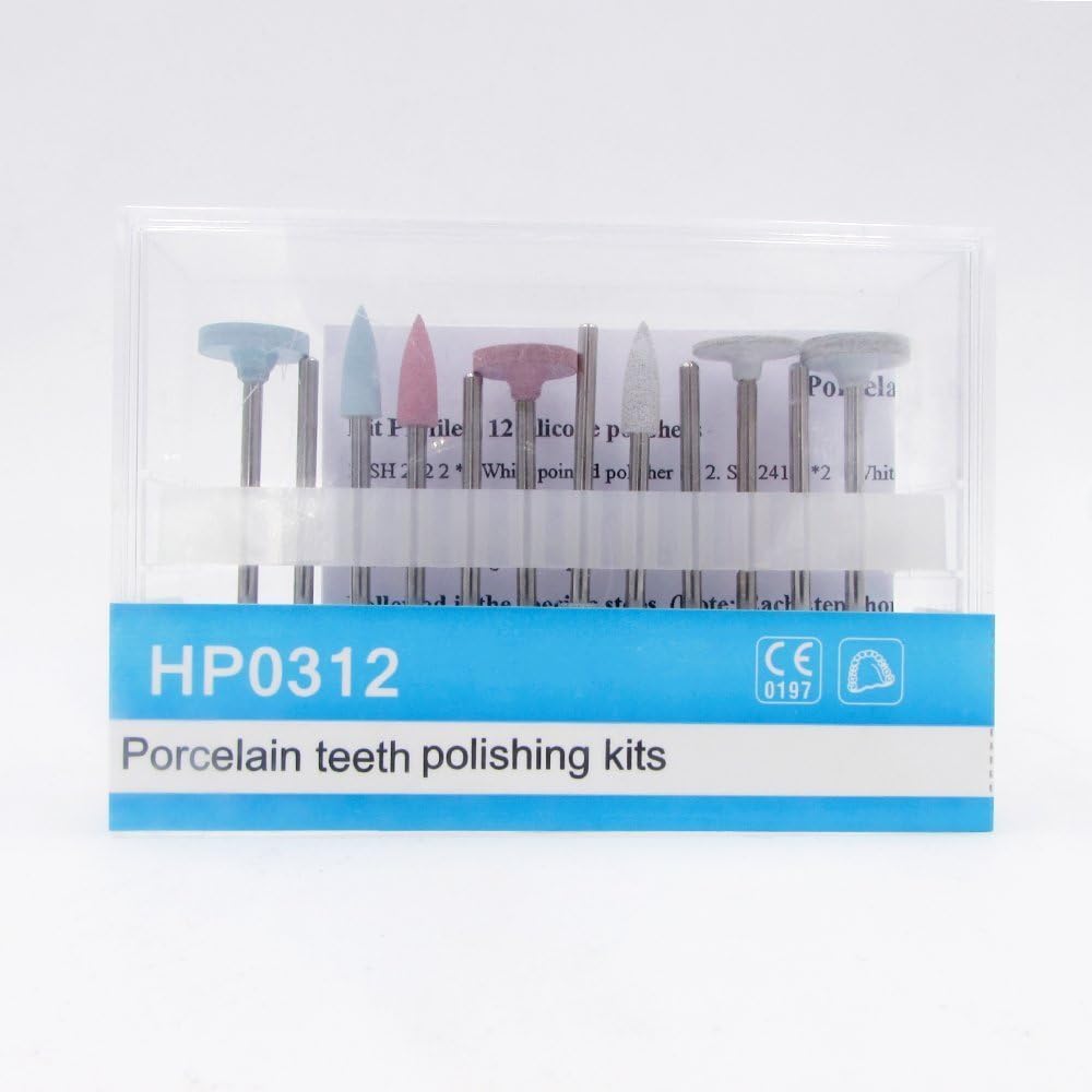12pcs Porcelain Polishing Kits HP-0312 Used for Low-speed Hand Tool