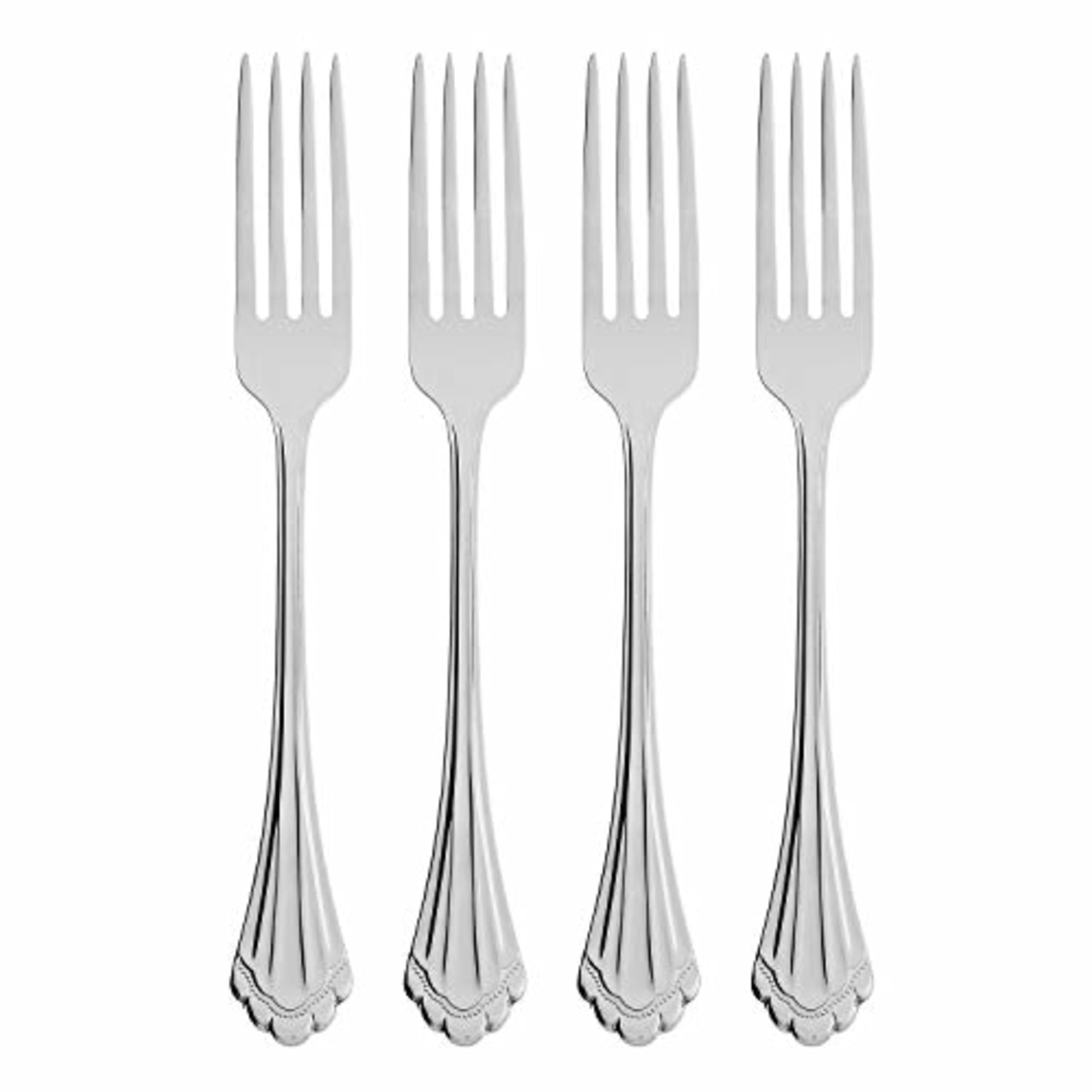 Oneida Marquette Dinner Forks Silverware Set for 4, Flatware