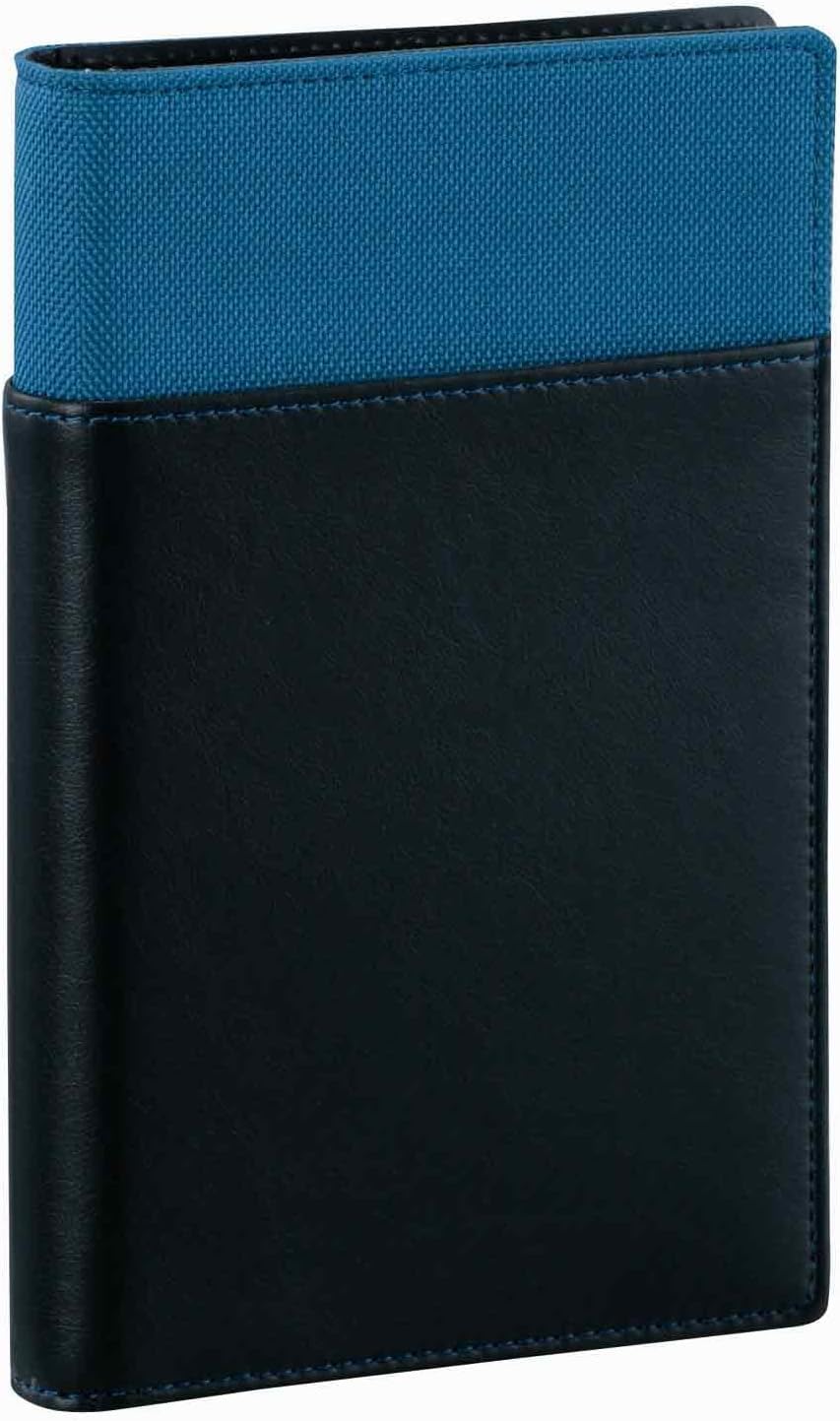 Raymay Bible Size (Diary Size) 6-Hole Personal Organizer Binder, File Pocket Refill, Blue WBF100A