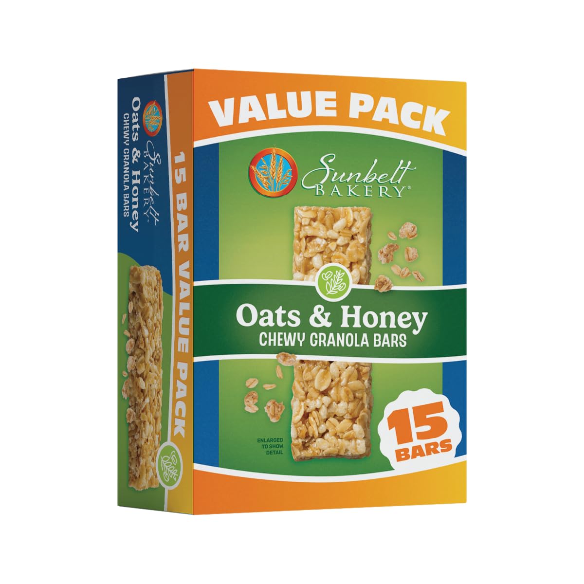 Oats & Honey Chewy Granola Bars, 14.26 Oz. 15 Count (Box of 1)