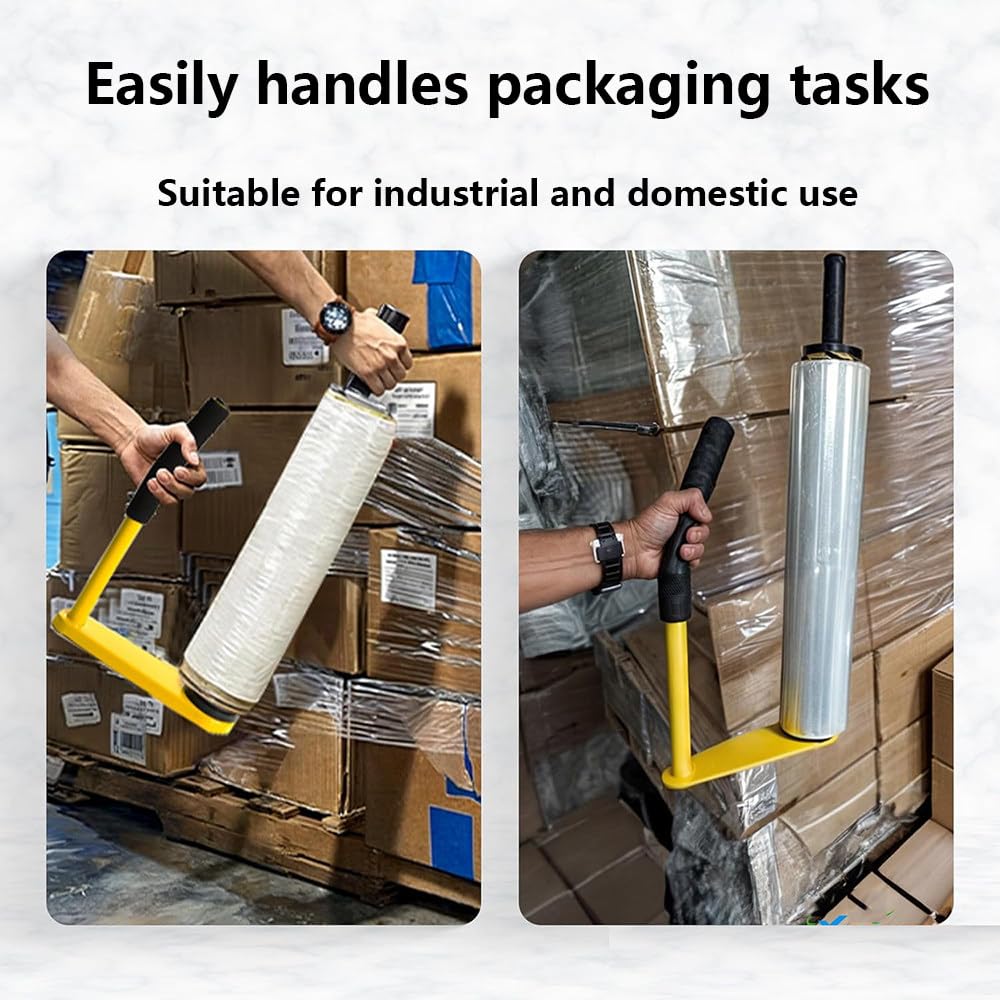 Handgehaltene Stretchfolien-Verpackungsmaschine,Geeignet Für 45 cm (17,7 Zoll) Und 50 cm (19,6 Zoll) Folien. Für Lebensmittel Und Kleine Verpackungen.Folie Nicht Im Lieferumfang Enthalten