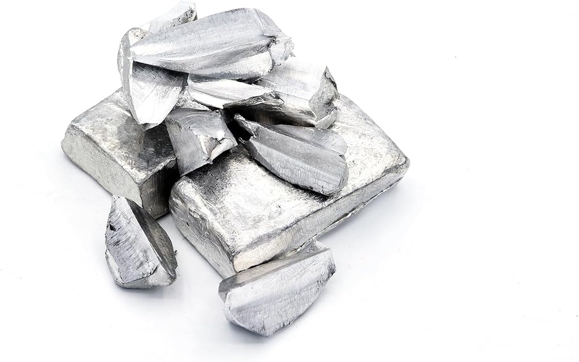 Pure Indium Metal Chunks, 99.995% Purity, 20 Grams Weight Perfect for Industrial Use and Research Purposes Made in USA By Unique Metals