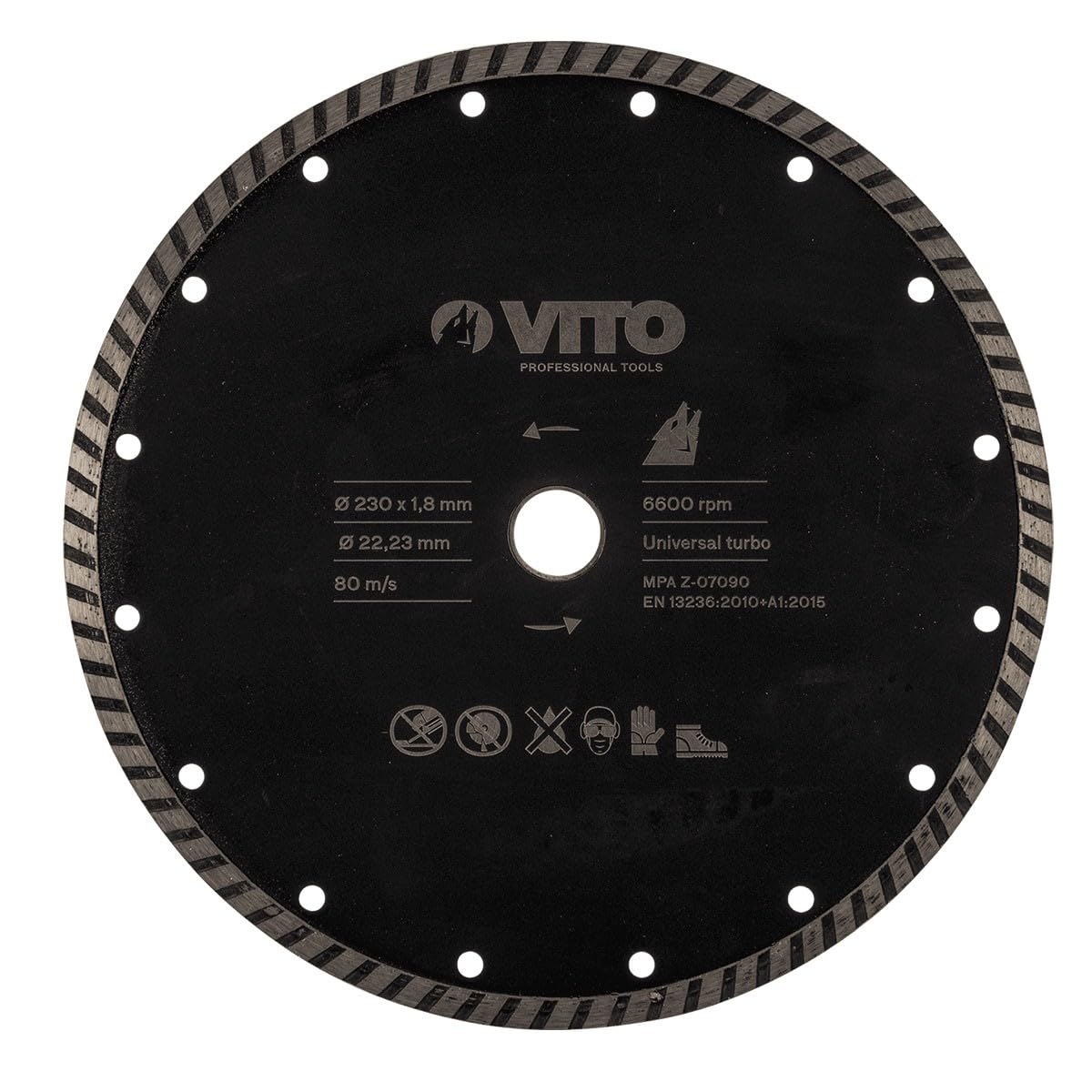 Tarcza diamentowa kamień granitowy 230mm 22,5mm VITO