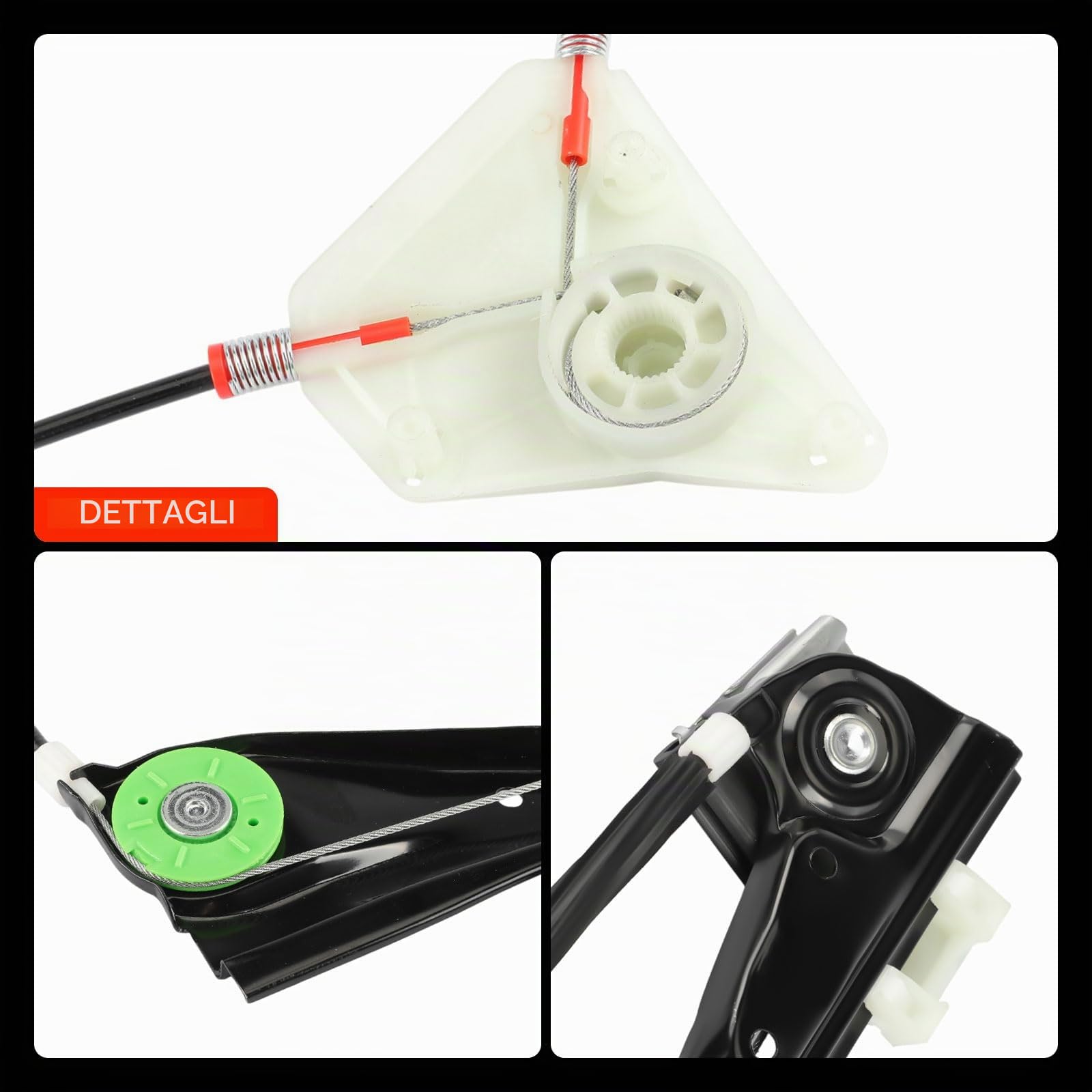 Frankberg Alzacristallo senza motore 4/5 porte anteriore sinistro | senza motore, 4/5 porte, davanti, Sinistra, 6Q4837461; 6Q4837461; Compatibile con: Polo 9N_, polo 9N