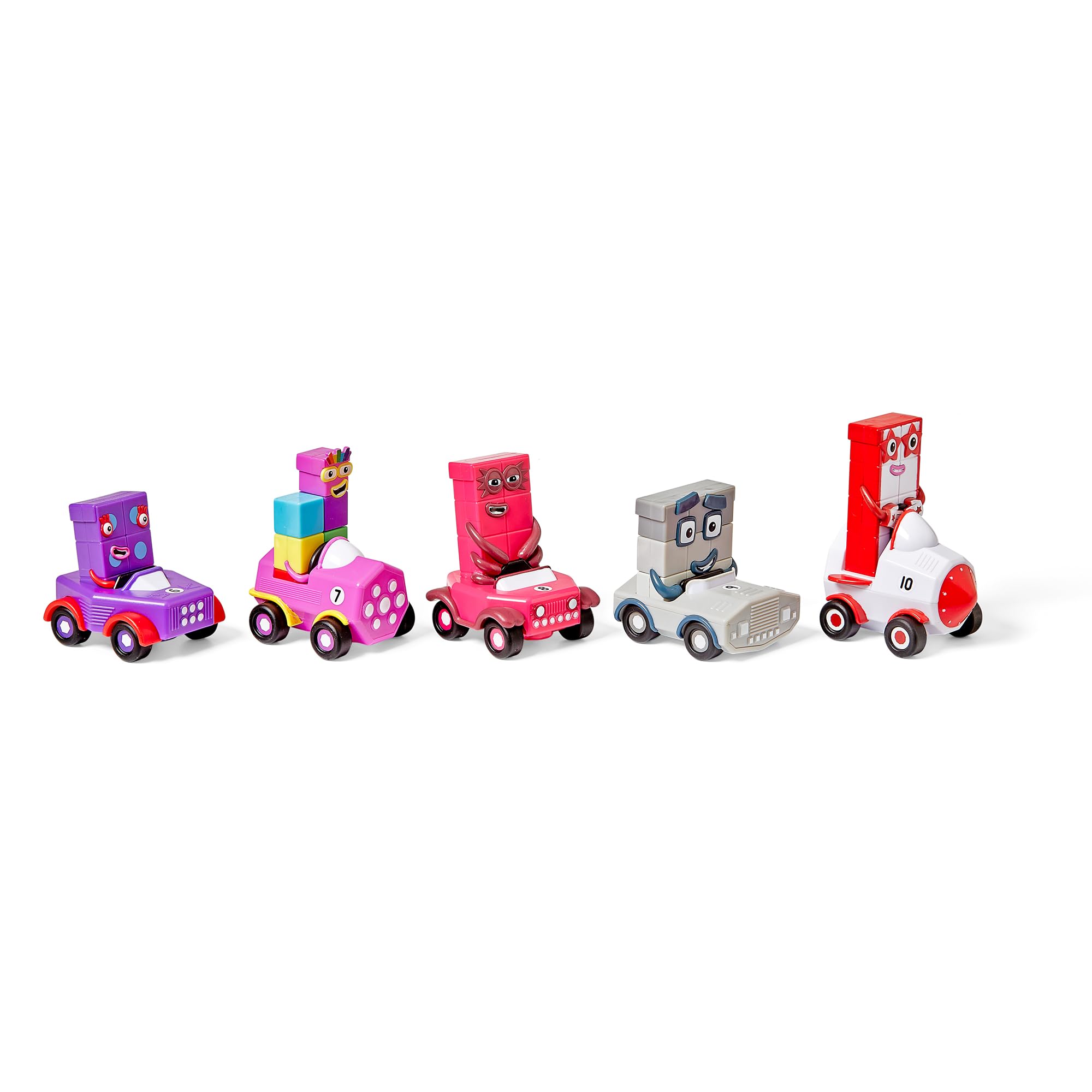 Learning Resources Numberblocks Mini Vehicles Six to Ten, Counting Toy for Toddlers Learning Toys for Kids 3-5 - Image 3