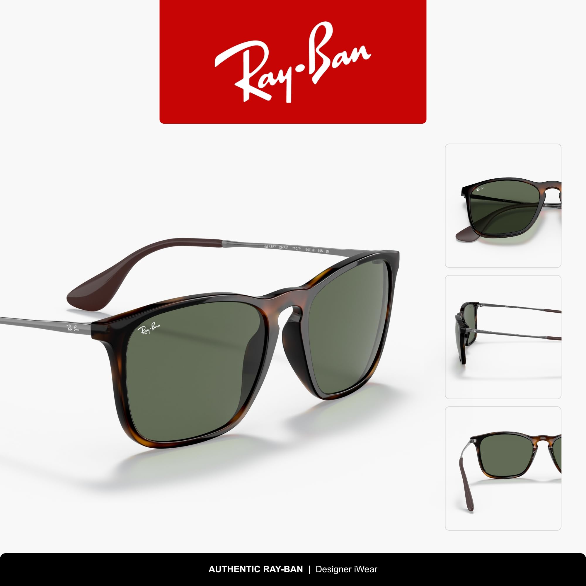 Ray-Ban 4187, Occhiali da Sole Uomo