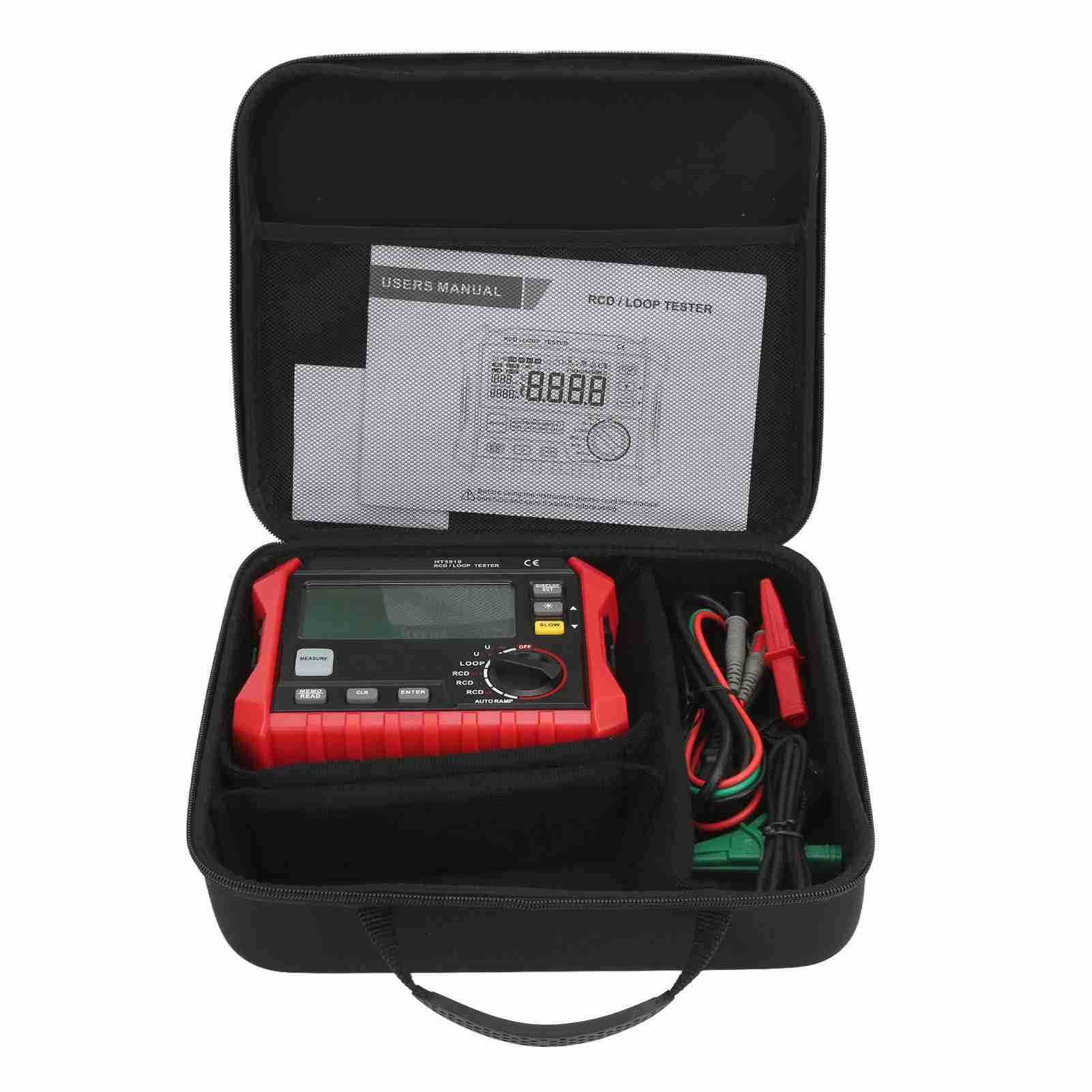 Fafeicy Tester Digitale Per La Resistenza Di Isolamento HT5910, Tester Elettrico Multifunzionale In Materiale ABS Per La Misurazione Del Circuito Di Tensione E Corrente, Ideale Per Elettricisti E