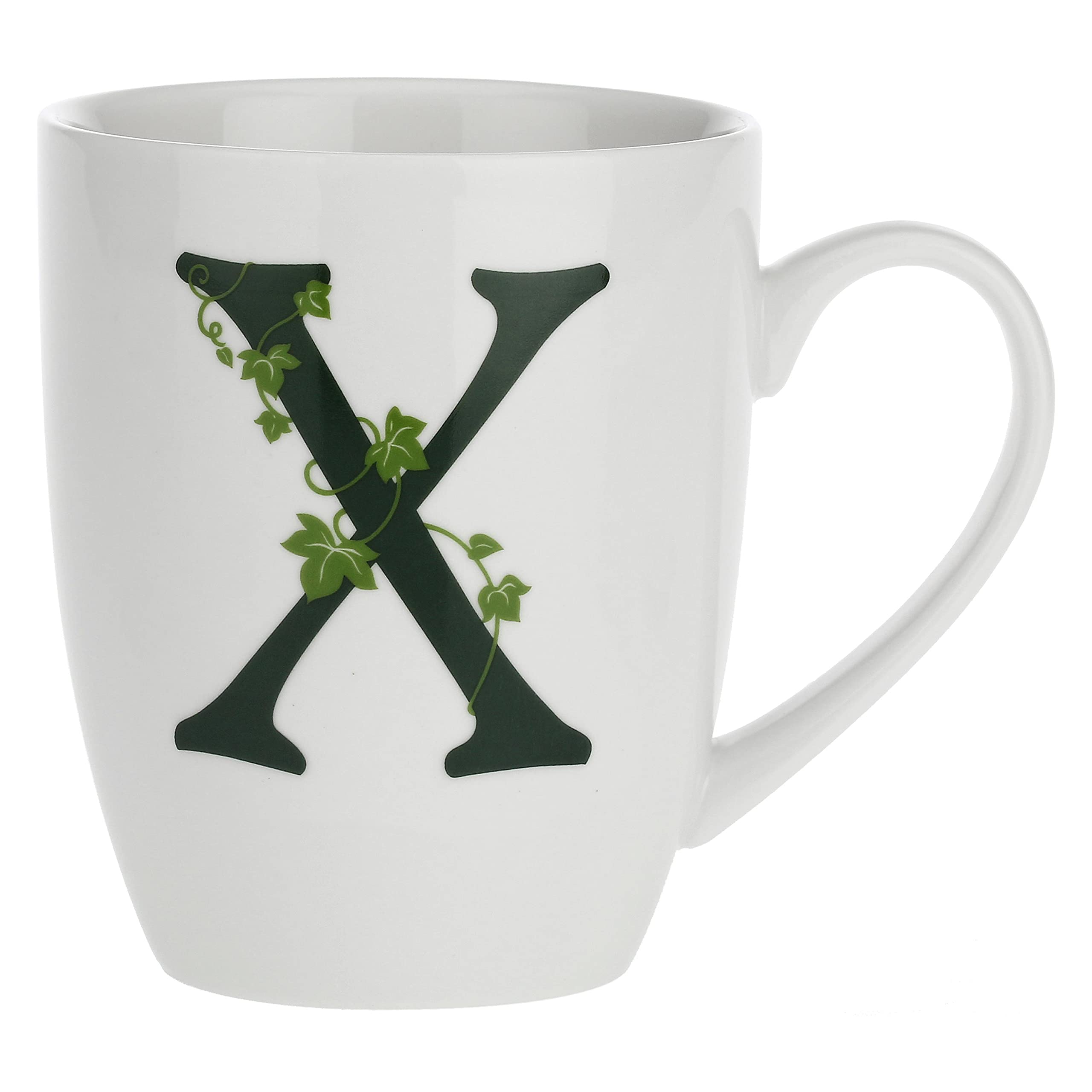 la Porcellana Mug Letter x, White