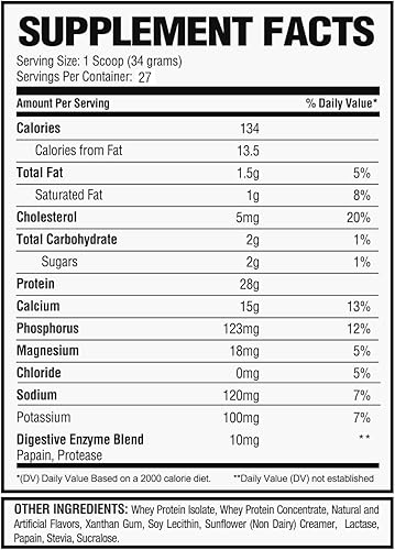 Miniatura 10 de Proteína aislada de suero en polvo, 0.99 oz de proteína, 5 libras (helado de coco)