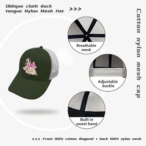 Miniatura 7 de Caps Pug Dog Dad Hat, Graphic Dad Hats for Men