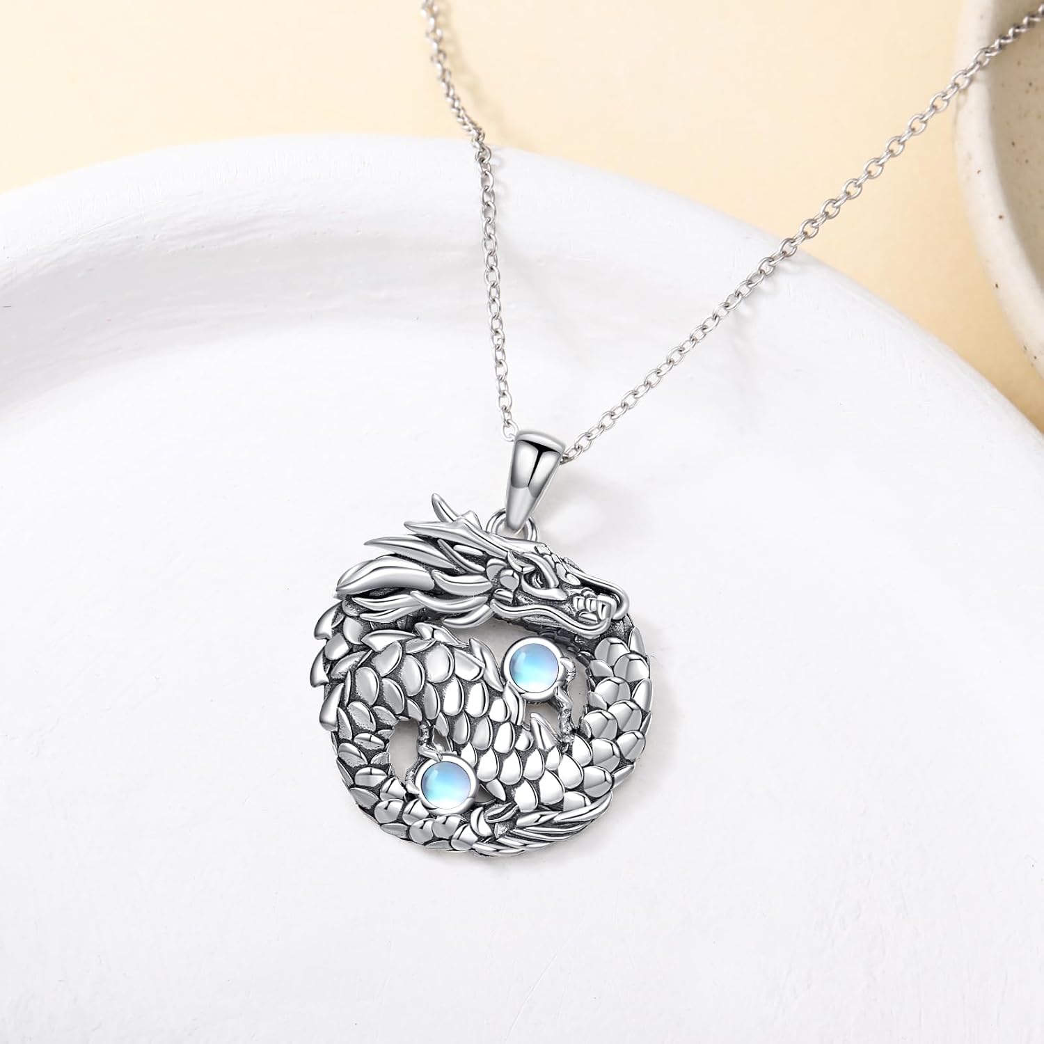 YAFEINI Animal Necklace S925 Sterling Silver Squirrel/Jellyfish/Raven/Duck/Hummingbird/Shark/Butterfly/Highland Cow Pendant Necklace Animal Jewelry Gifts for Women Mom Wife - Image 3