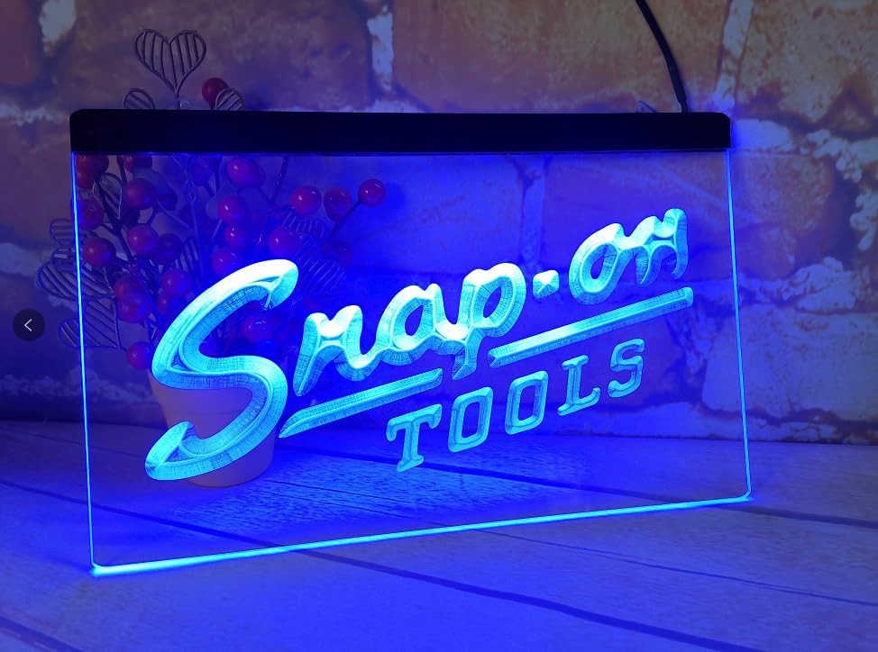 Led Light Sign For Snap-on Tools Parts Shop and Repair Service station Store Garage Bar Pub Store Man Cave Wall Decor Best Gift of Snap on - Inspired The Ultimate Accessory Brighten Up Your Space