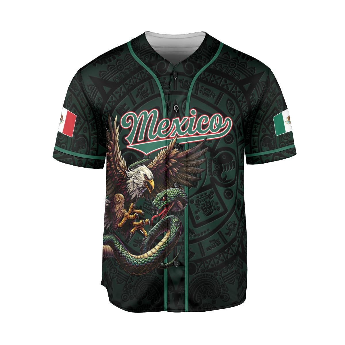 RoyalBro Personalized Mexico Baseball Jersey, Mexican Jersey for Men & Women, Mexican Flag Jersey, Mexico Shirt Camisa (MXC7)