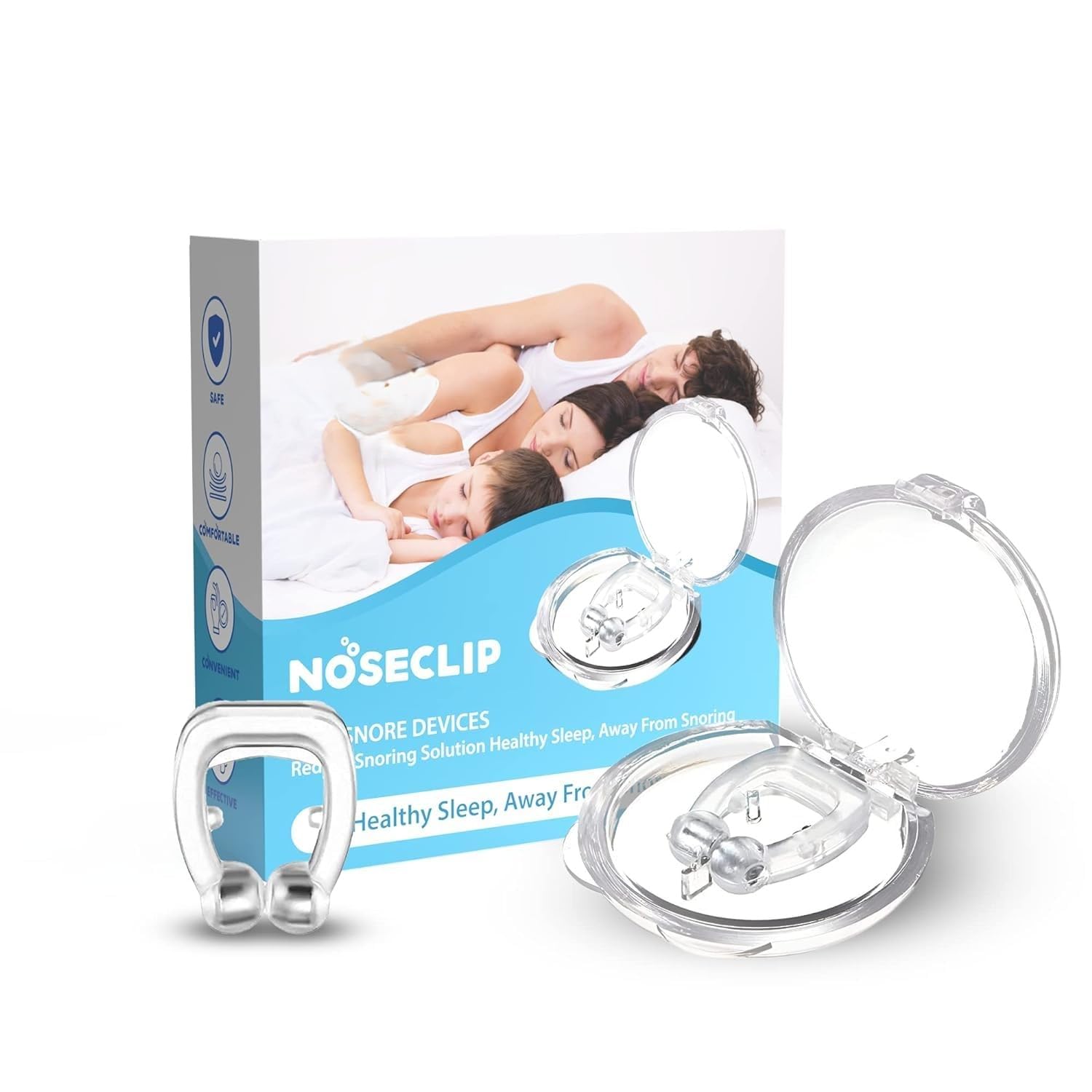 Snore Free Nose Clip Anti Snoring Device Snore Stopper Anti Snore with Adjustable Magnet, Silicone Nose Clip Stop Snoring - Buzowruil 4-Tier Rolling Utility Cart (Pavck of 1)-image-11