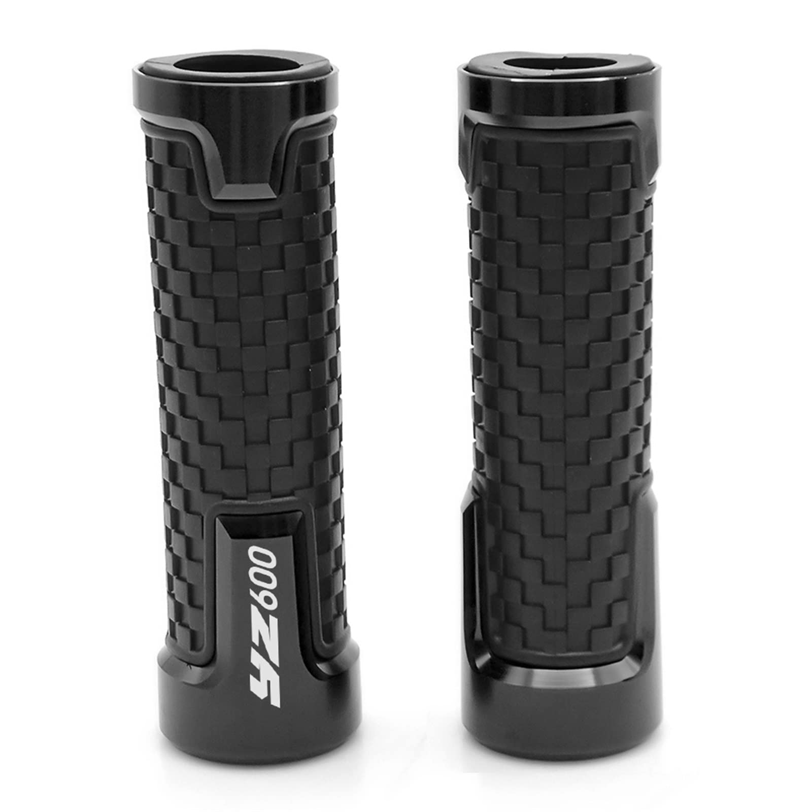 Poignées de guidon moto CNC en alu noir pour Yamaha YZ600 1986-1989