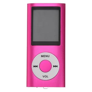 Mp4 Digital Music Player Portable Mp3 Music Player with 1 8-inch Screen USB Port Microsd Slot Voice Recorder