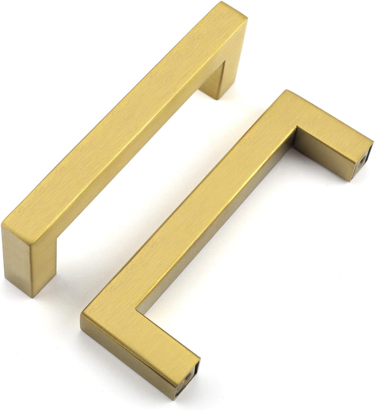 Exclusive Discount 80% Offer 10Pack 3.75 in Cabinet Pull Gold Cabinet Handles Brushed Brass Cabinet pulls Stainless Drawer Pulls Gold Kitchen pulls for Cabinet,3.75in Hole Centre
