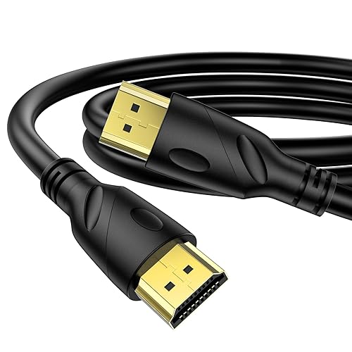 Miniatura 8 de Jorenca Cable HDMI 4K de 6.6 pies (HDMI 2.0, 18Gbps) conectores chapados en oro de ultra alta velocidad, retorno de audio Ethernet, video 4K,