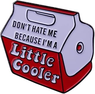 Don't hate me because I'm a little cool Words Enamel Pin Socially Awkward Badge Bag Clothes Lapel Pin Punk Jewelry Gift for friends
