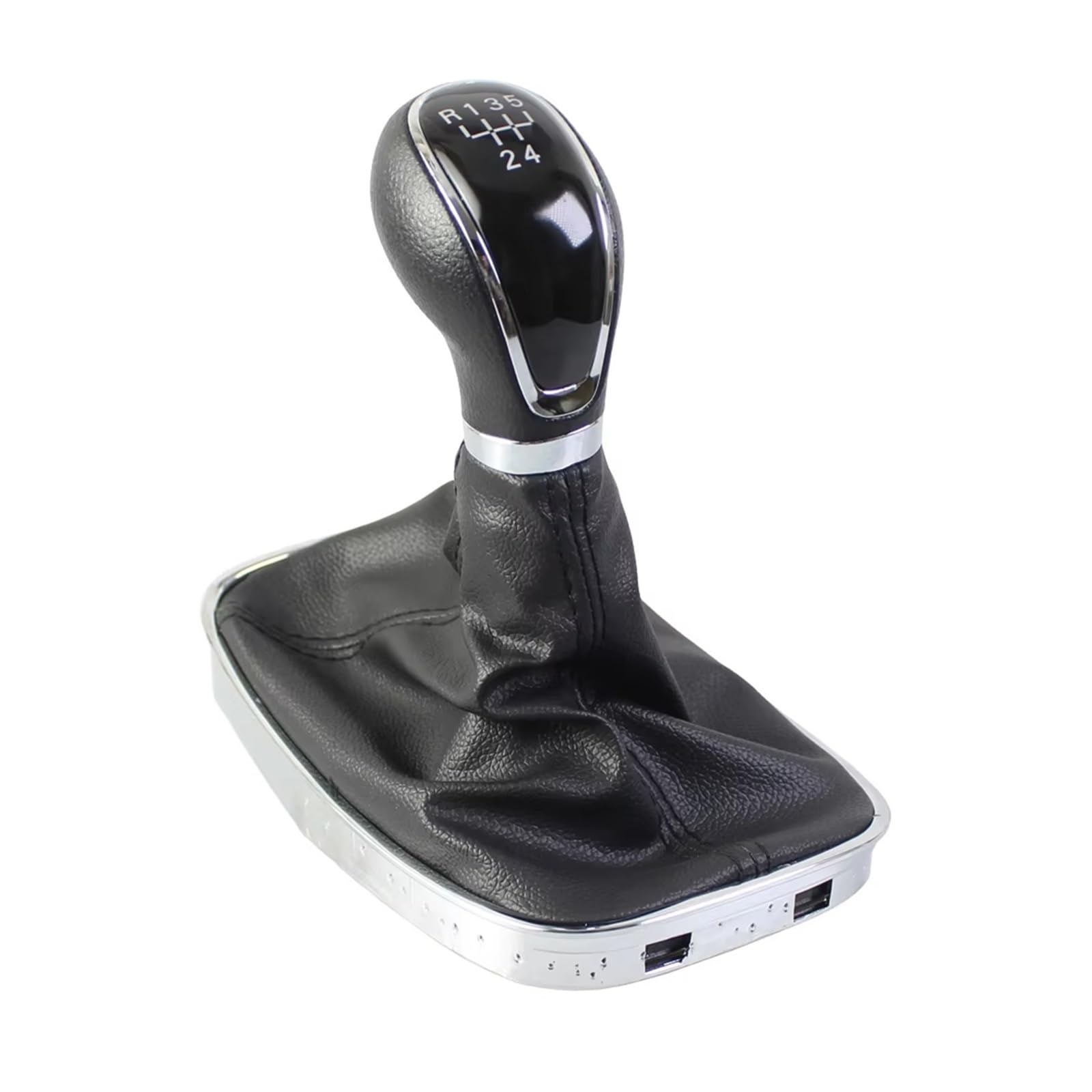 Qwqaab 5 Speed Manual Gear Knob Gear Shift Knob For Opel For Insignia Hatchback Sedan Sports Tourer Opc Country 2008-2017 Manual Pu Gaiter Boot(5 Speed)