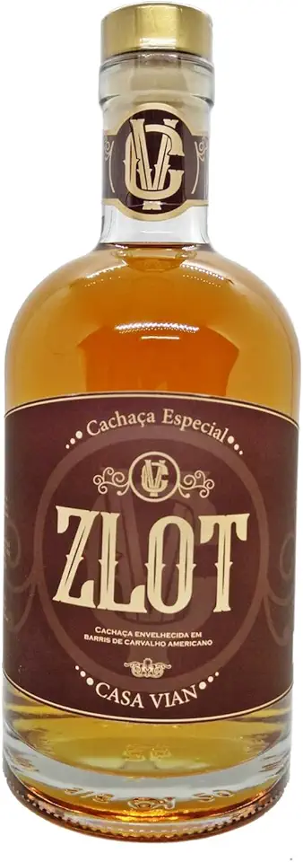 Cachaça Especial ZLOT Ouro - 700 ml - Artesanal envelhecida em Carvalho