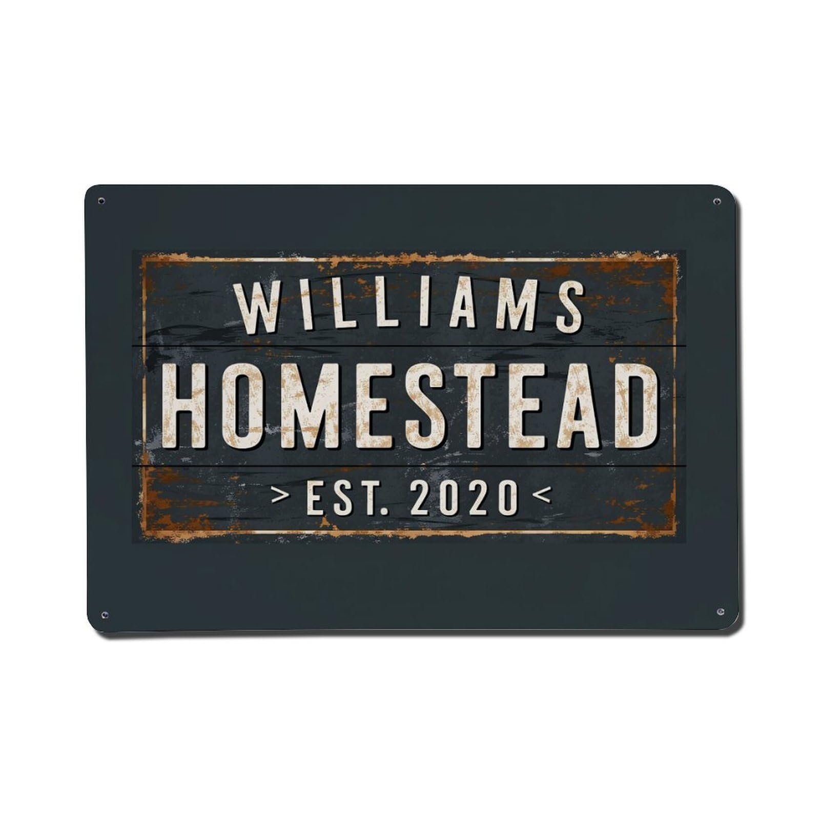 Rustic Wood Sign Design Pattern Tin Sign Vintage Metal Poster, Home Bar Garage Man Cave Cafe Indoor & Outdoor Wall Decoration 8x12Inches