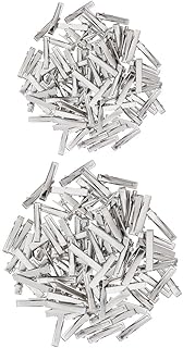 200 peças clipes de cabelo dentado laços slides grampo de cabelo prata faça você mesmo metal único pino jacaré grampos de cabelo presilha de bico de pato grampos pinos