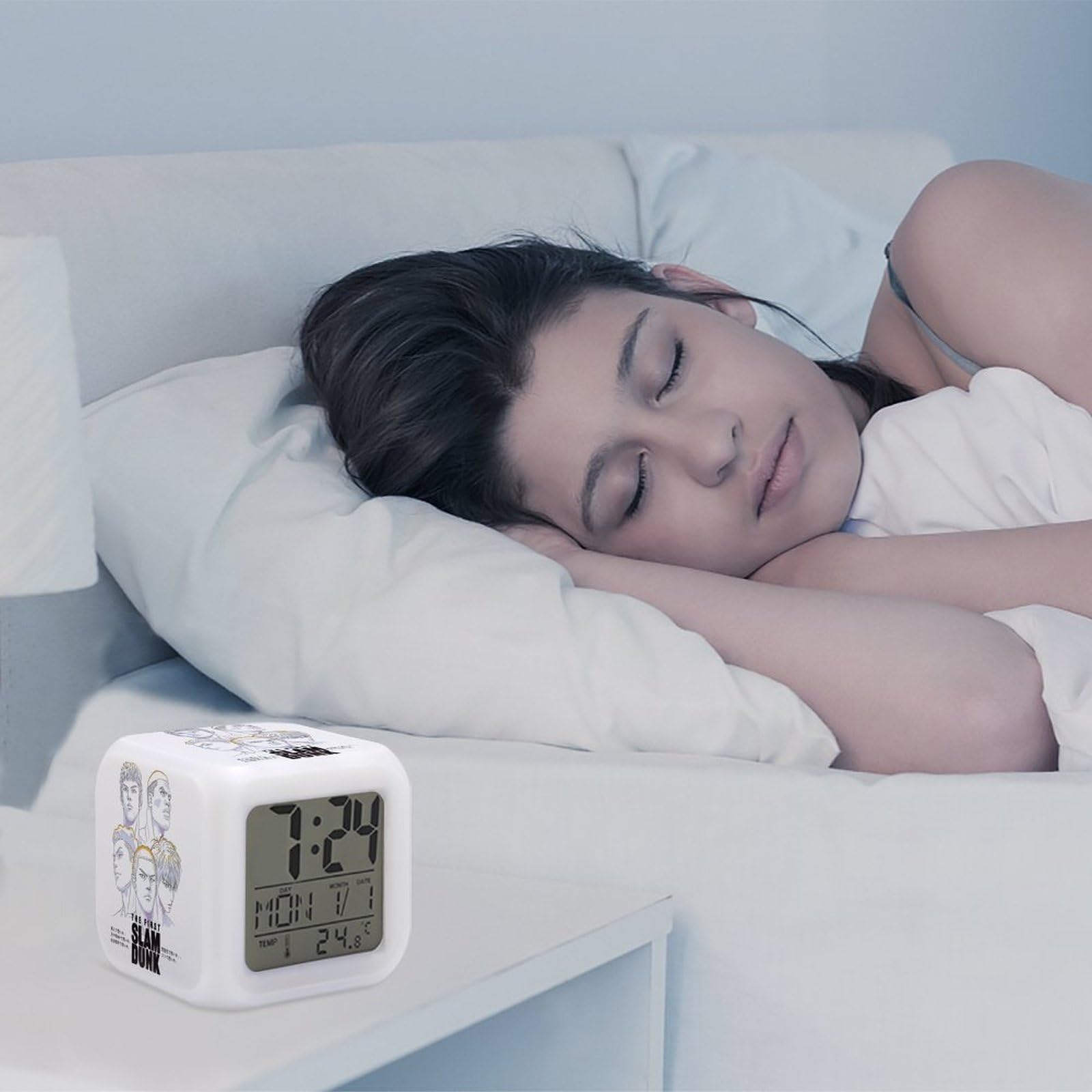 Amazon.co.jp: 目覚まし時計 スラムダンク 置き時計 光 LED