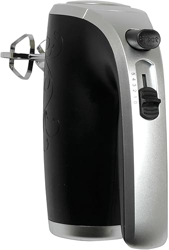 Miniatura 4 de Better Chef Batidora de mano eléctrica 5 velocidades Batidores y ganchos de acero inoxidable Soporte de accesorio 150 vatios (negro)