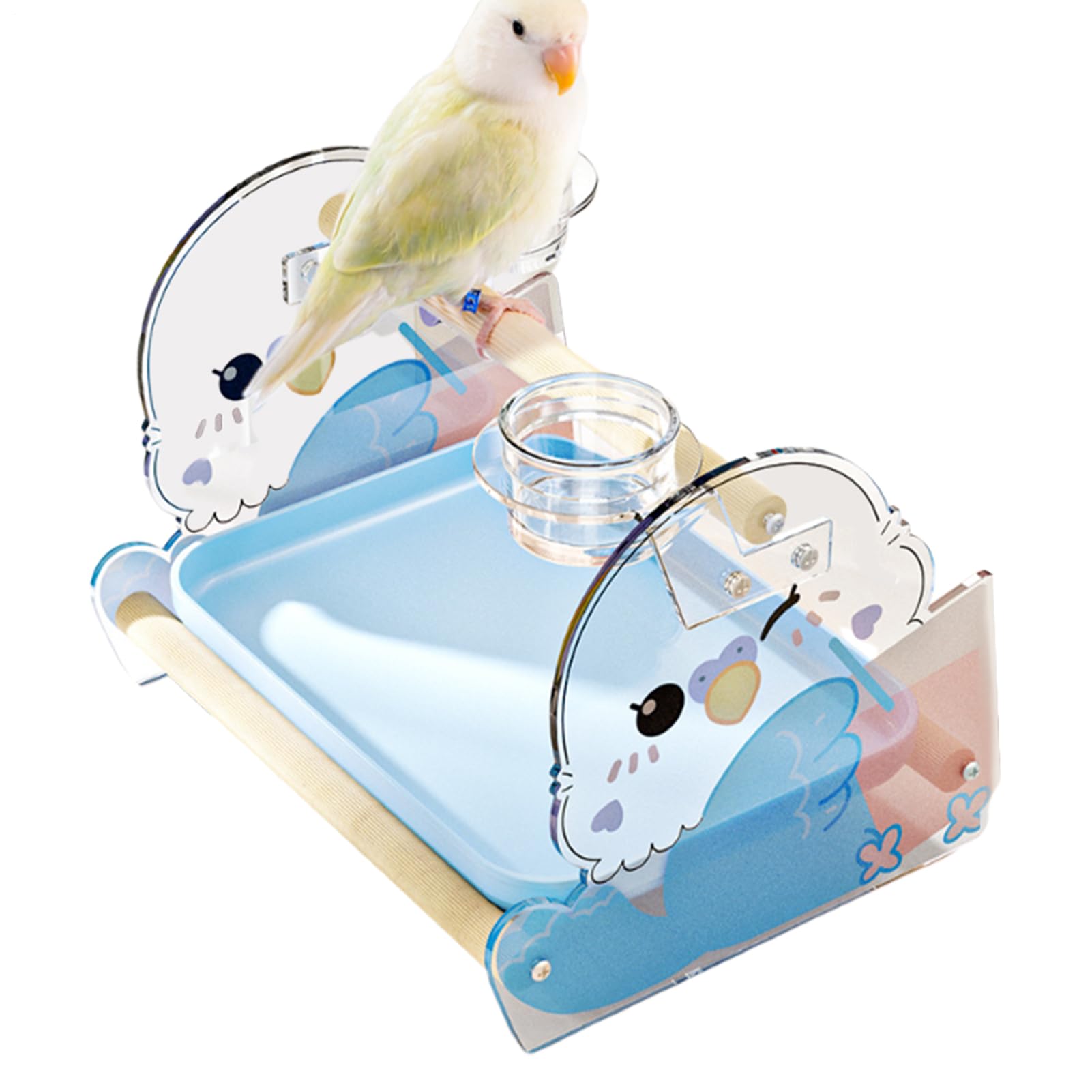 Perchoir de jeu pour oiseaux conure perruche calopsitte ara avec socle amovible