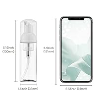 Vista 5 de 2oz Foam Pump Bottle (3PCS) Empty Travel Foaming Dispenser for Hand Soap, Lash Cleanser, Shampoo