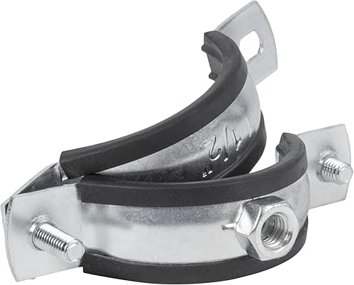 Miniatura 8 de Repa Market Paquete de 5 abrazaderas ajustables para colgar tubos de anillo dividido de 1 1/2 pulgadas – Soporte de tubo resistente – Abrazaderas