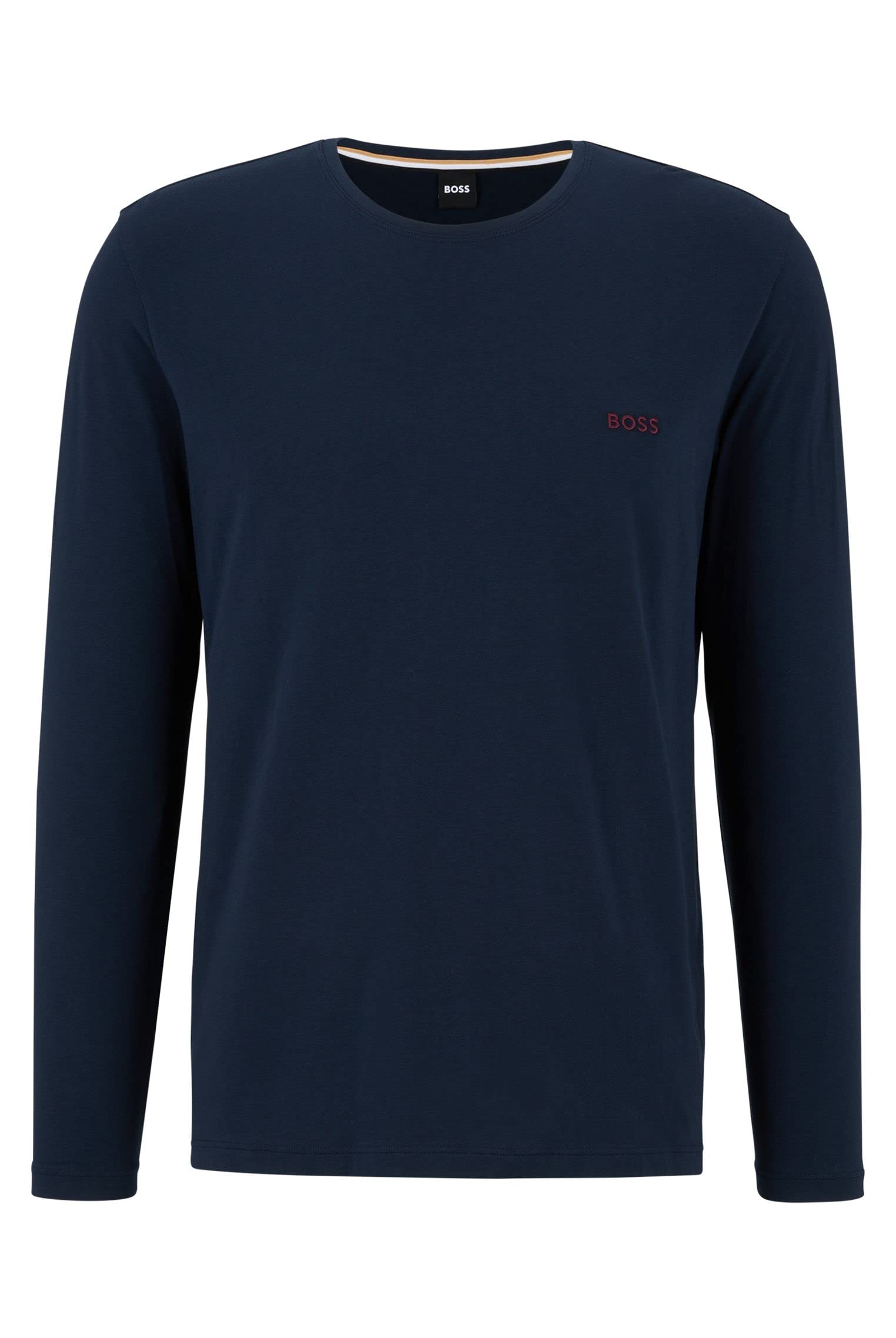 BOSS Men's Mix&Match LS-Shirt R Long Sleeve Top, Dark Blue403, S