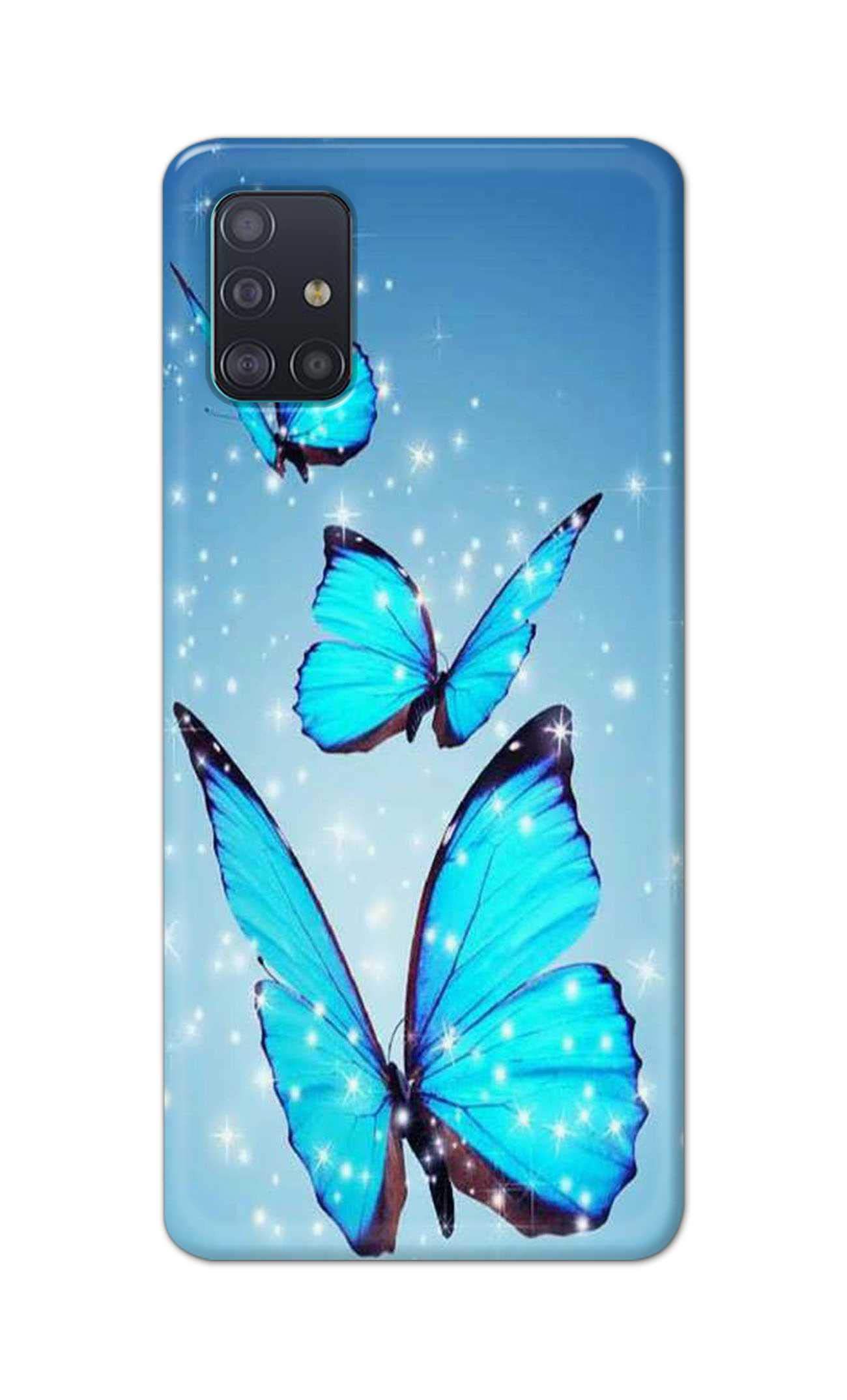 PRINTFIDAA® Printed Hard Back Cover Case for Samsung Galaxy A71 | Samsung Galaxy A71S Back Cover (Butterfies) -2808