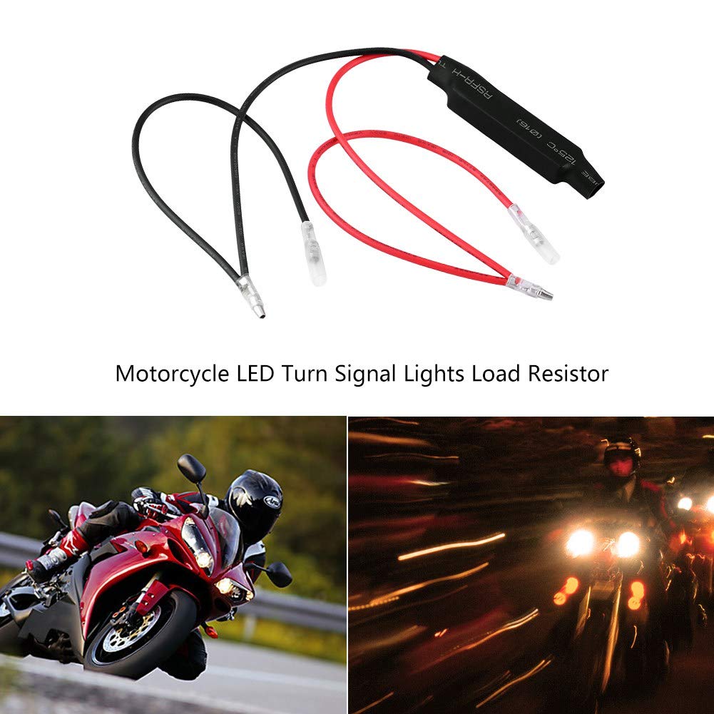 2 sztuk 12V rezystor motocyklowy 10W motocykl rezystor LED kierunkowskaz LED światło rezystor obciążenia napraw błąd Flash kontroler zamiennik dla motocykl motocykl skuter