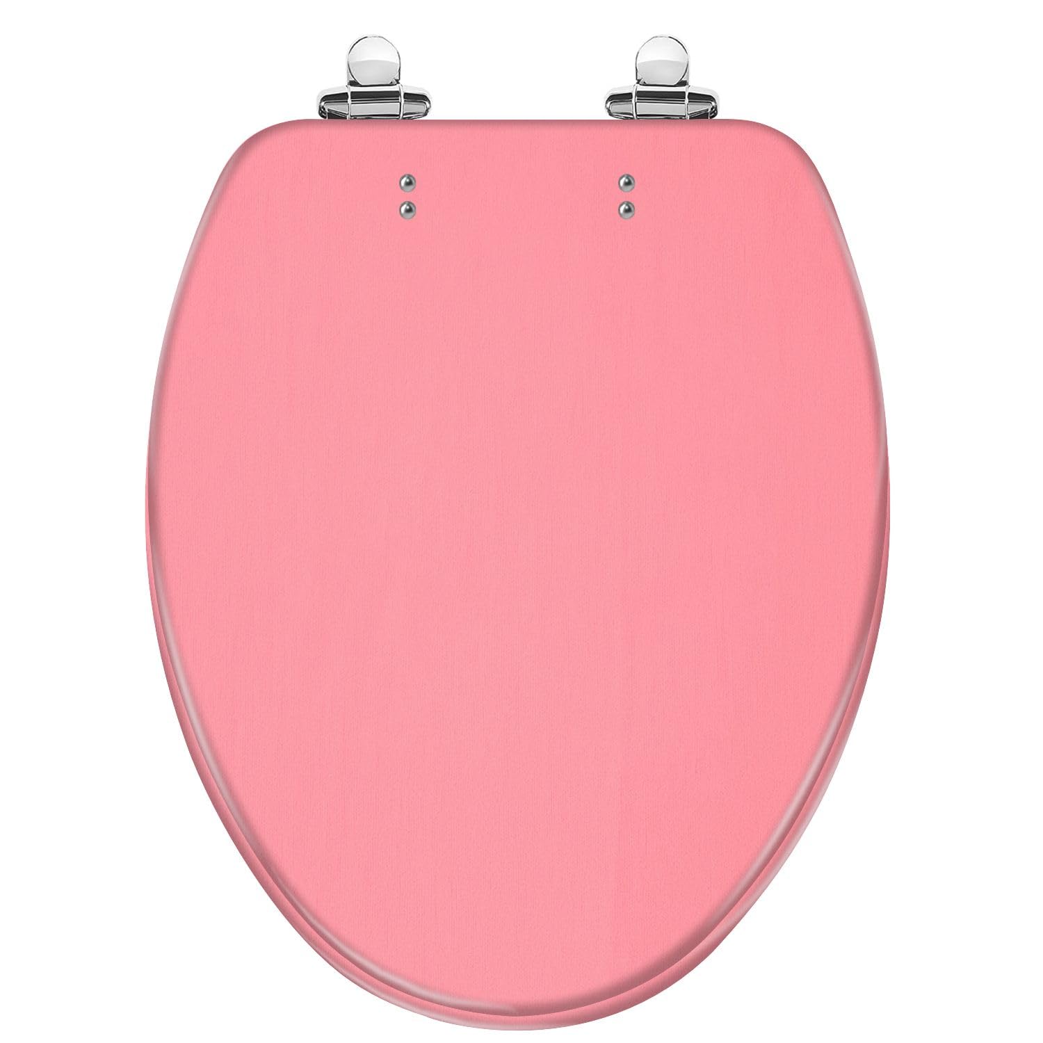 Seamless White Resin Elongated Toilet Seat with Slow-Close Lid and Quick-Release Hinges(Multi6,Elongated)