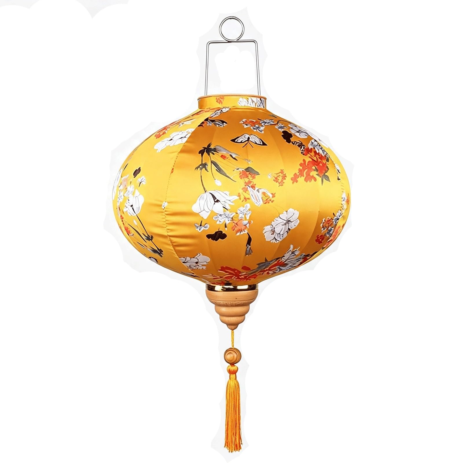 Lanterna appesa floreale rotonda lanterna di seta cinese da 12/14 pollici | Lanterne giapponesi vietnamite Lanterna for decorazioni for interni ed esterni(14inch)