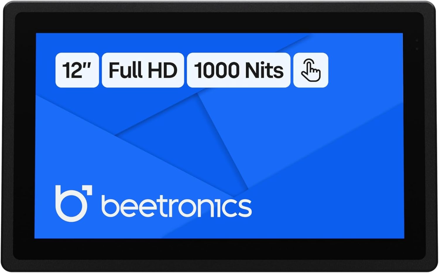 Beetronics 12HB9M/U1 12-inch high brightness touchscreen monitor front view