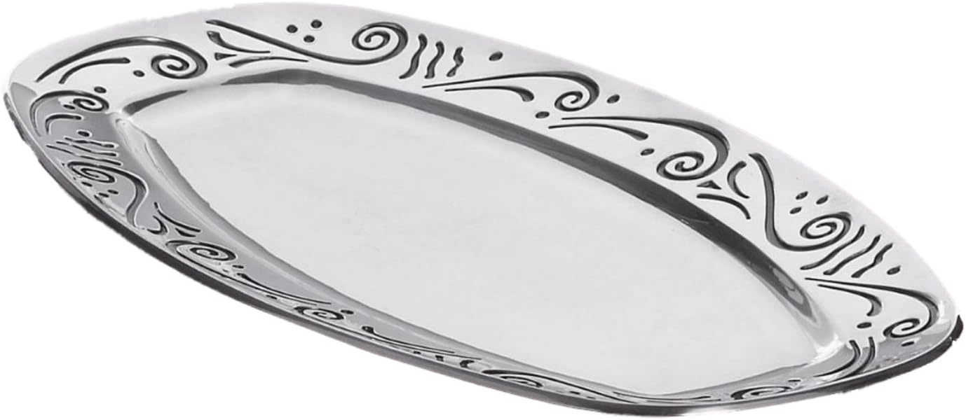 Lenox Metalware Spyro Bread Tray Dinnerware Serving Trays