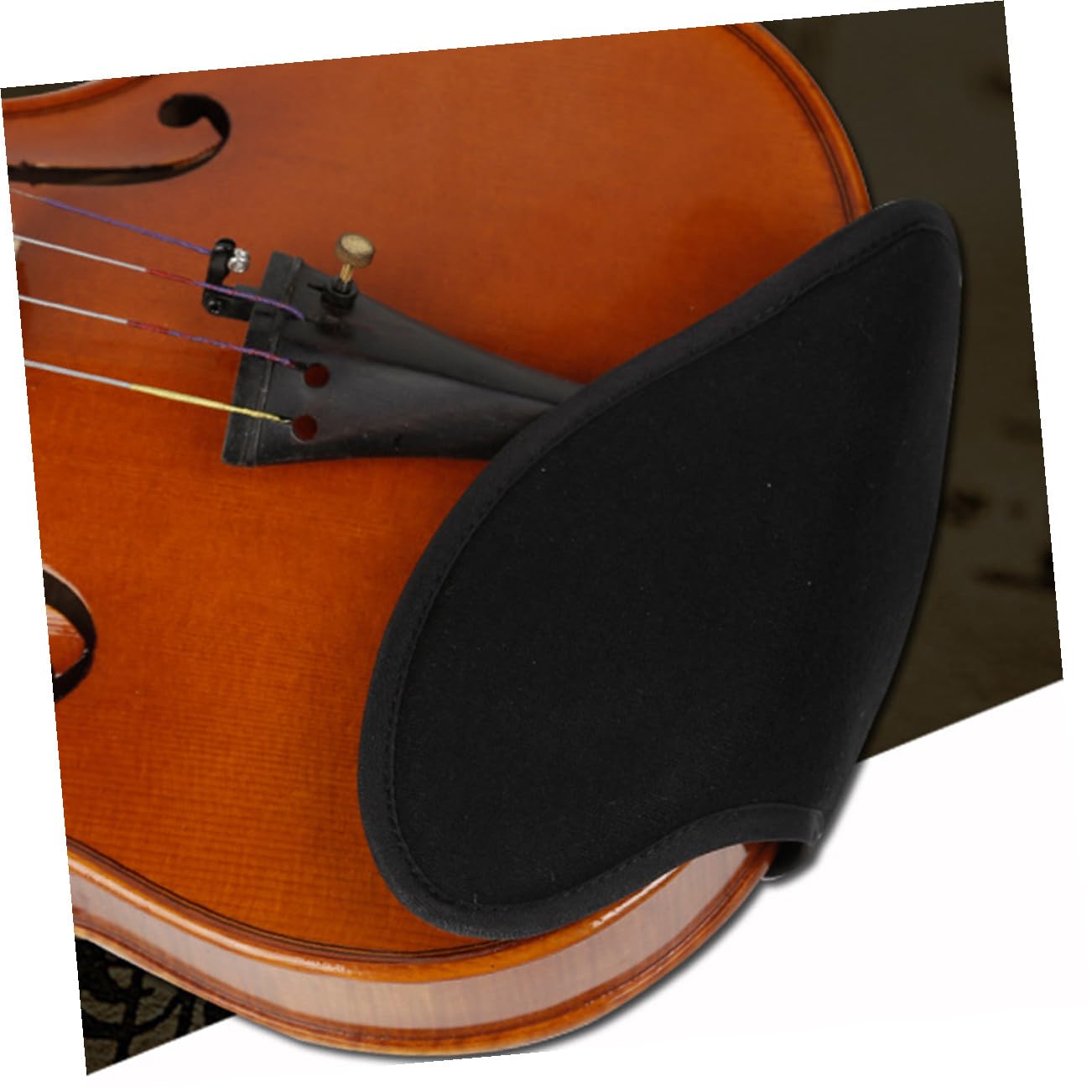 Cabilock Almohadilla para Adecuado para Actuaciones y Práctica del Violín de Violín Varios estilos Barbilla Diseño Ligero y Compacto, Material de Pelusa Transpirable