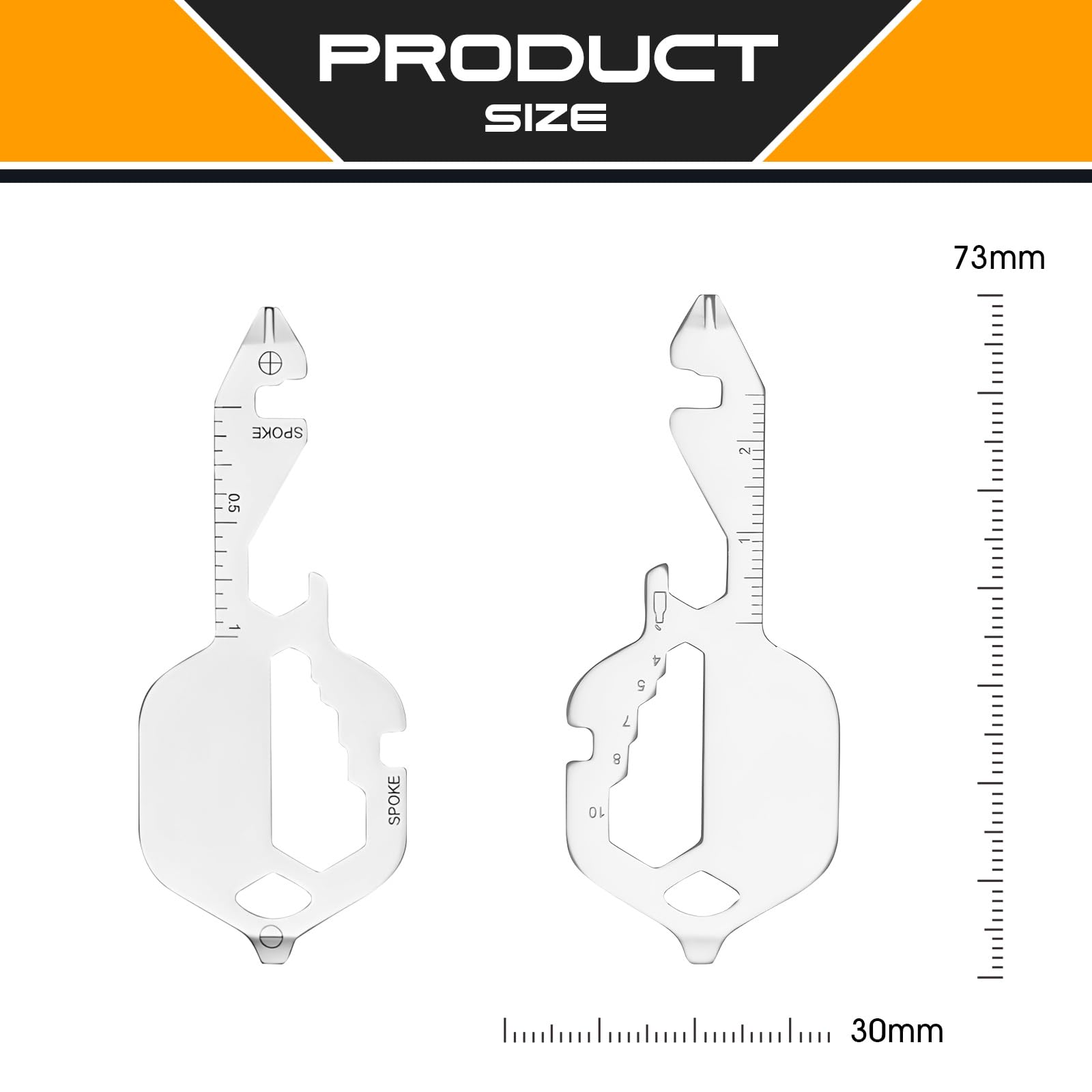 Fathers Day Dad Gifts from Wife Daughter Son, Keychain Multi-tool 13 in 1 Pocket EDC Tools, Funny Papa Grandpa Fathers Day Gift Key Ring, Anniversary Birthday Gifts for Men Women (Key)