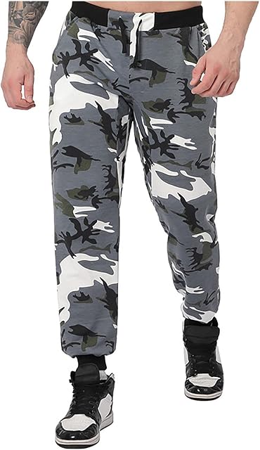 Byste Work Trousers Men Casual Patchwork Camouflage Mens Lounge Pants Overalls Pants Fitness Pants