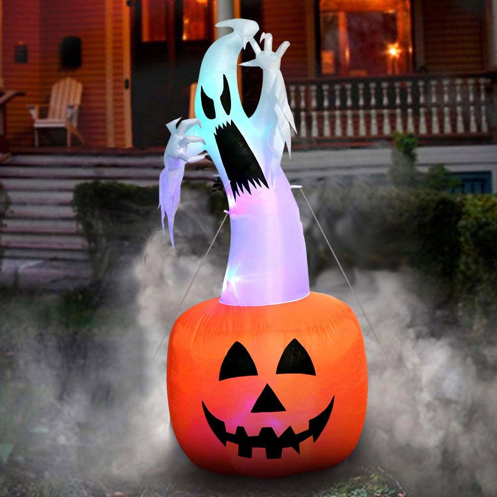 Sorcière gonflable de citrouille extérieure décoration Halloween