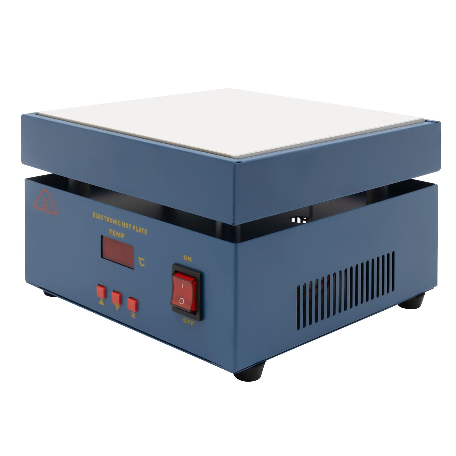 Aufgerüstet 800W Mikrocomputer elektrische Heizplatte Vorheizen Löten Vorheizen Bahnhof Schweißer Heizplatte Nacharbeit Heizung Lab 200X200mm Platte