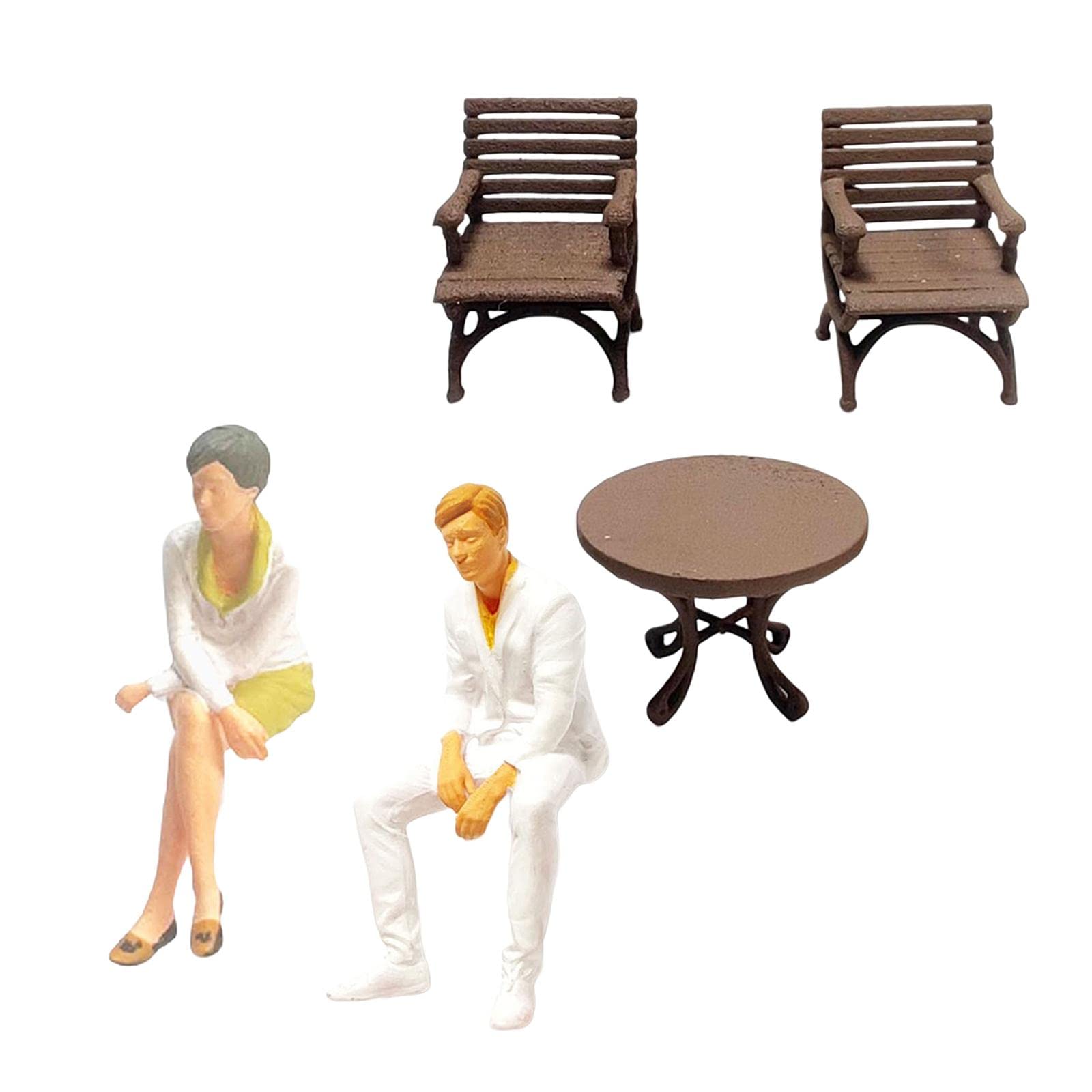 1/64 フィギュア4体 コルビジェテーブル1脚&ソファー3脚セット。 Amazon | Generic 1/64 フィギュア 机・椅子付 レイアウト用