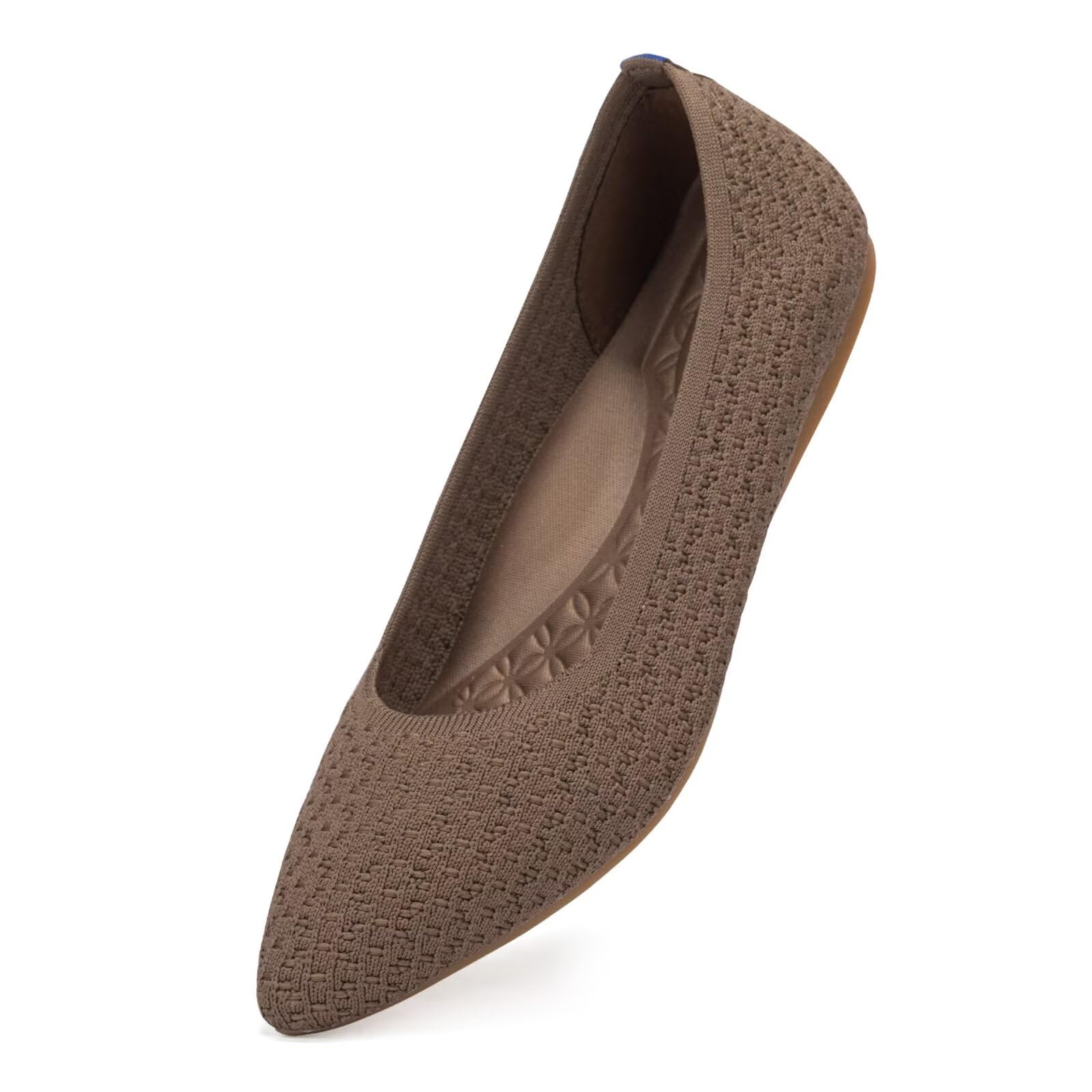 Frank Mully Femmes Bout Pointu Ballet Plat Tricot Chaussures Basses Chaussures Plates Confortables Slip on Flats Chaussures pour Femme Chaussures Classiques