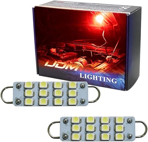 iJDMTOY Bombillas de repuesto Super Red Accent Look 12-SMD compatibles con Dodge RAM, Charger Jeep Wrangler, Grand Cherokee, etc. Montaje de lámpara