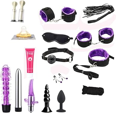 OHQ 16 UNIDS Tapones Anal Vibrador Esposas MáScara VibracióN ...